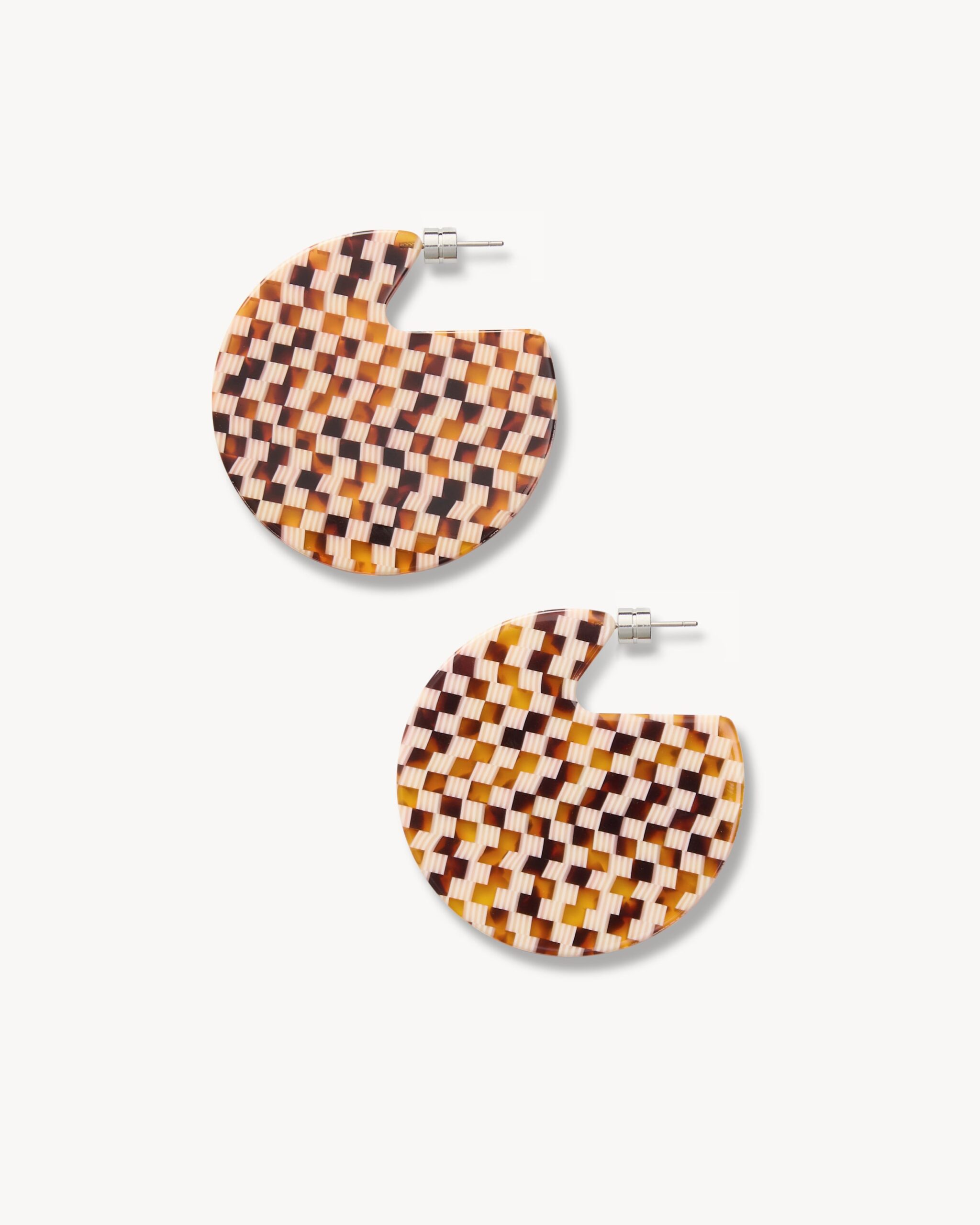 Clare-earrings-tortoise-checker-VER